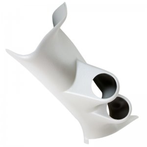 Chrysler 300C Gauge Pod - AutoMeter - 2-1/16in Dual Pillar - Tan - `06-`08