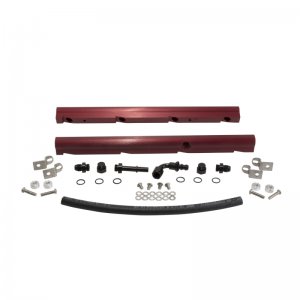 Chevrolet Camaro Fuel Rail Kit - BBK - High Flow Billet Aluminum - Red Anodized - `10-`15