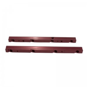 Chevrolet Camaro Fuel Rail Kit - BBK - High Flow Billet Aluminum - Red Anodized - `10-`15