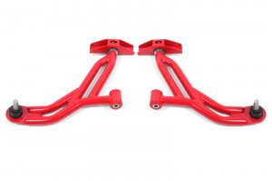 Ford Mustang Control Arms - Lower - BMR Suspension - AA750 Non-Adjustable - Red - `05-`09
