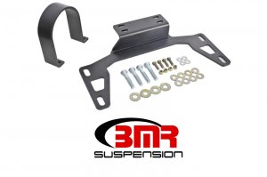 Ford Mustang Driveshaft Safety Loop - Front - BMR Suspension - DSL017 - Black Hammertone - 2011