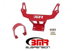 Dodge Challenger Driveshaft Safety Loop - Front - BMR Suspension - DSL110H - Red - 2015