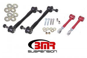 Chevrolet Camaro Suspension End Link Kit - Front + Rear - BMR Suspension - Adjustable ELK015 - Red - 2016