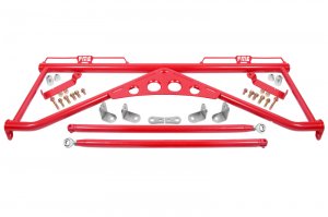 Ford Mustang Harness Bars - BMR Suspension - HB760 - Red - `15-`23