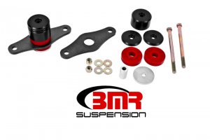 Ford Mustang Motor Mount Kit - BMR Suspension - Polyurethane Bushings - Black Anodized - `05-`17