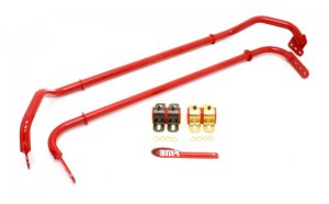 Chevrolet Camaro Sway Bar Kit - Front + Rear - BMR Suspension - SB030, 3-way Adjustable, Polyurethane Bushings - Red - `10-`12