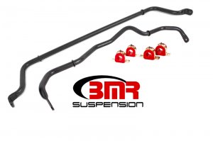 Chevrolet Camaro Sway Bar Kit - Front + Rear - BMR Suspension - SB049, Non-adjustable - Black Hammertone - 2016