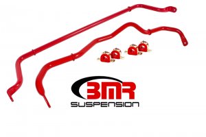 Chevrolet Camaro Sway Bar Kit - Front + Rear - BMR Suspension - Non-adjustable - Red - 2016