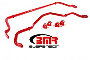 Chevrolet Camaro Sway Bar Kit - Front + Rear - BMR Suspension - SB052, Three-way Adjustable - Red - 2016