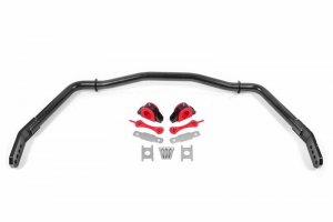 Ford Mustang Sway Bar Kit - Front - BMR Suspension - Hollow 38mm - Hammertone Black - `05-`14