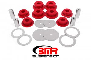 Dodge Challenger Diff Bushing Kit - Rear - BMR Suspension - Polyurethane - Red - `08-`18
