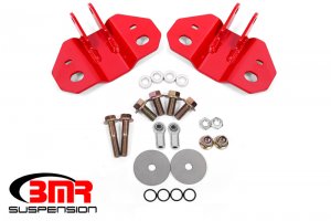 Ford Mustang Shock Mounts - Rear - BMR Suspension - Upper - Red - `15-`19