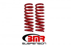 Chevrolet Camaro Lowering Springs - Rear - BMR Suspension - Performance Version - Red - 2016