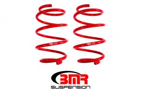 Chevrolet Camaro Lowering Springs - Front - BMR Suspension - Performance Version, SP041, SP364R - Red - 2016