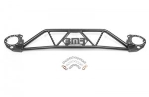 Ford Mustang Strut Tower Brace - Front - BMR Suspension - Twin Tube Design - Black Hammertone - `15-`20