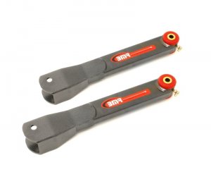Chevrolet Camaro Trailing Arms - Rear - BMR Suspension - Non-Adjustable with Polyurethane Bushings - Black Hammertone - `10-`15