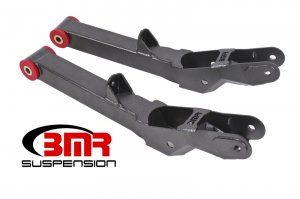 Chevrolet Camaro Control Arms - Rear - BMR Suspension - Non-Adjustable, Polyurethane Bushings, TIG-Welded, TCA028 - Black Hammertone - `10-`15