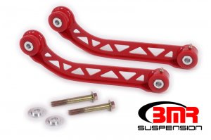 Dodge Challenger Control Arms - Upper - BMR Suspension - Non-Adjustable, Polyurethane - Red - `08-`19