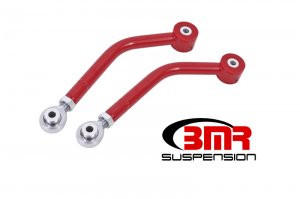 Dodge Challenger Upper Control Arms - Rear - BMR Suspension - Single Adjustable, Rod Ends (Polyurethane) - Red - `08-`19
