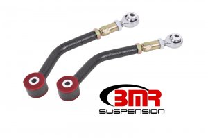 Dodge Challenger Control Arms - Upper - BMR Suspension - On-Car Adjustable, Rod Ends, Polyurethane - Black Hammertone - `08-`19