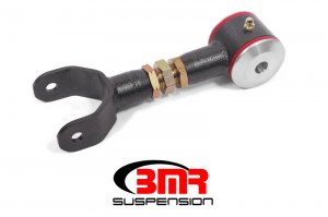 Ford Mustang Upper Control Arm - BMR Suspension - On-Car Adjustable, Polyurethane - Black Hammertone - `11-`14