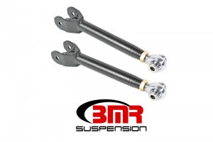 Chevrolet Camaro Upper Trailing Arms - BMR Suspension - Single Adjustable with Rod Ends - Black Hammertone - 2016