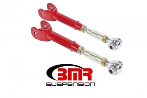 Chevrolet Camaro Control Arms - Upper - BMR Suspension - On-Car Adjustable, Rod Ends - Red - `16-`17