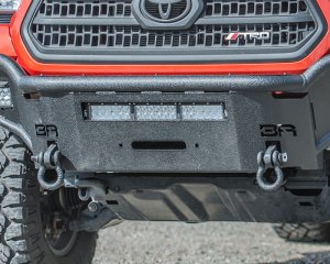 Toyota Tacoma Front Bumper - Body Armor 4x4 - Desert Series Front Winch - Heavy Texture Black - `16-`17