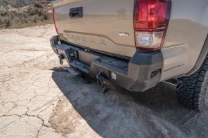 Toyota Tacoma Rear Bumper - Body Armor 4x4 - Pro Series, Two-Stage Powder Coat Light Texture Finish - Black - 2016