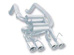 Chevrolet Corvette Performance Exhaust - Rear - Borla - S-Type Axle Back - Polished - `05-`08