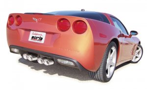 Chevrolet Corvette Performance Exhaust - Rear - Borla - S-Type II Axle-Back - Polished - `05-`08