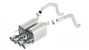 Chevrolet Corvette Coupe/Convertible Performance Exhaust - Rear - Borla - Cat Back ATAK - `05-`08