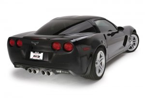 Chevrolet Corvette Z06 Performance Exhaust - Rear - Borla - Cat Back ATAK - Polished - `06-`13