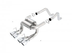 Chevrolet Corvette Z06 Performance Exhaust - Rear - Borla - Cat Back ATAK - Polished - `06-`13