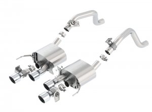 Chevrolet Corvette Performance Exhaust - Borla - S-Type Dual Round Rolled Center Rear Exit - `14-`19