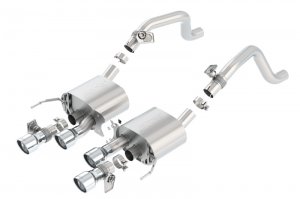 Chevrolet Corvette C7 Performance Exhaust - Rear - Borla - S Type Axle-Back with AFM and NPP Valves - `14-`19