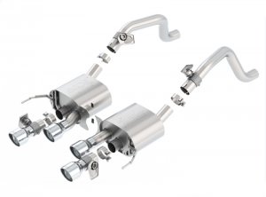 Chevrolet Corvette C7 Performance Exhaust - Rear - Borla - Cat Back ATAK, NPP Dual Mode - `14-`19