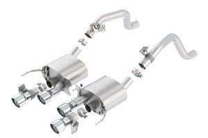 Chevrolet Corvette C7 Performance Exhaust - Rear - Borla - Cat Back ATAK, NPP Dual Mode - `14-`19