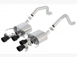 Chevrolet Corvette Z06 Performance Exhaust - Rear - Borla - Axle Back ATAK - Black - `15-`19