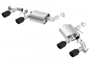 Chevrolet Camaro SS Performance Exhaust - Rear - Borla - Axle Back S-Type with Dual Mode Valves - Ceramic Black - `16-`18