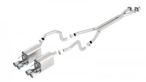 Chevrolet Corvette Performance Exhaust - Rear - Borla - Cat Back ATAK - Polished - `09-`11