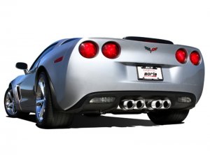 Chevrolet Corvette Performance Exhaust - Rear - Borla - Cat Back ATAK - Polished - `09-`11