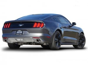 Ford Mustang Performance Exhaust - Rear - Borla - S-Type Cat Back - Bright Chrome - `15-`17