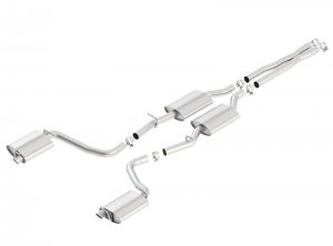 Chrysler 300 Performance Exhaust - Single Split Rear Exit - Borla - Cat Back S-Type - `15-`22