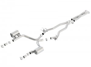 Dodge Challenger SRT 392 Hemi Scat Pack Performance Exhaust - Rear - Borla - Cat Back ATAK - `15-`23