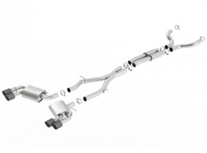 Chevrolet Camaro SS Performance Exhaust - Rear - Borla - S-Type Cat Back, Dual Split Exit - Carbon Fiber - `16-`24