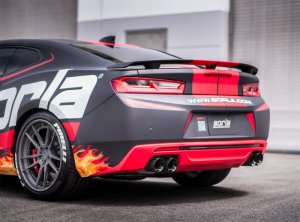 Chevrolet Camaro SS Performance Exhaust - Rear - Borla - S-Type Cat Back, Dual Split Exit - Carbon Fiber - `16-`24