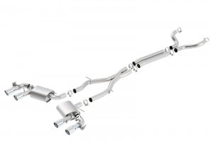 Chevrolet Camaro ZL1 Performance Exhaust - Dual Split Rear Exit - Borla - Cat Back S-Type - `17-`23