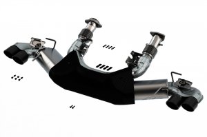 Chevrolet Corvette C8 Performance Exhaust - Borla - Cat Back ATAK - Black Chrome - `20-`25