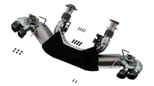 Chevrolet Corvette C8 Performance Exhaust - Borla - Cat Back ATAK - Carbon Fiber - `20-`25
